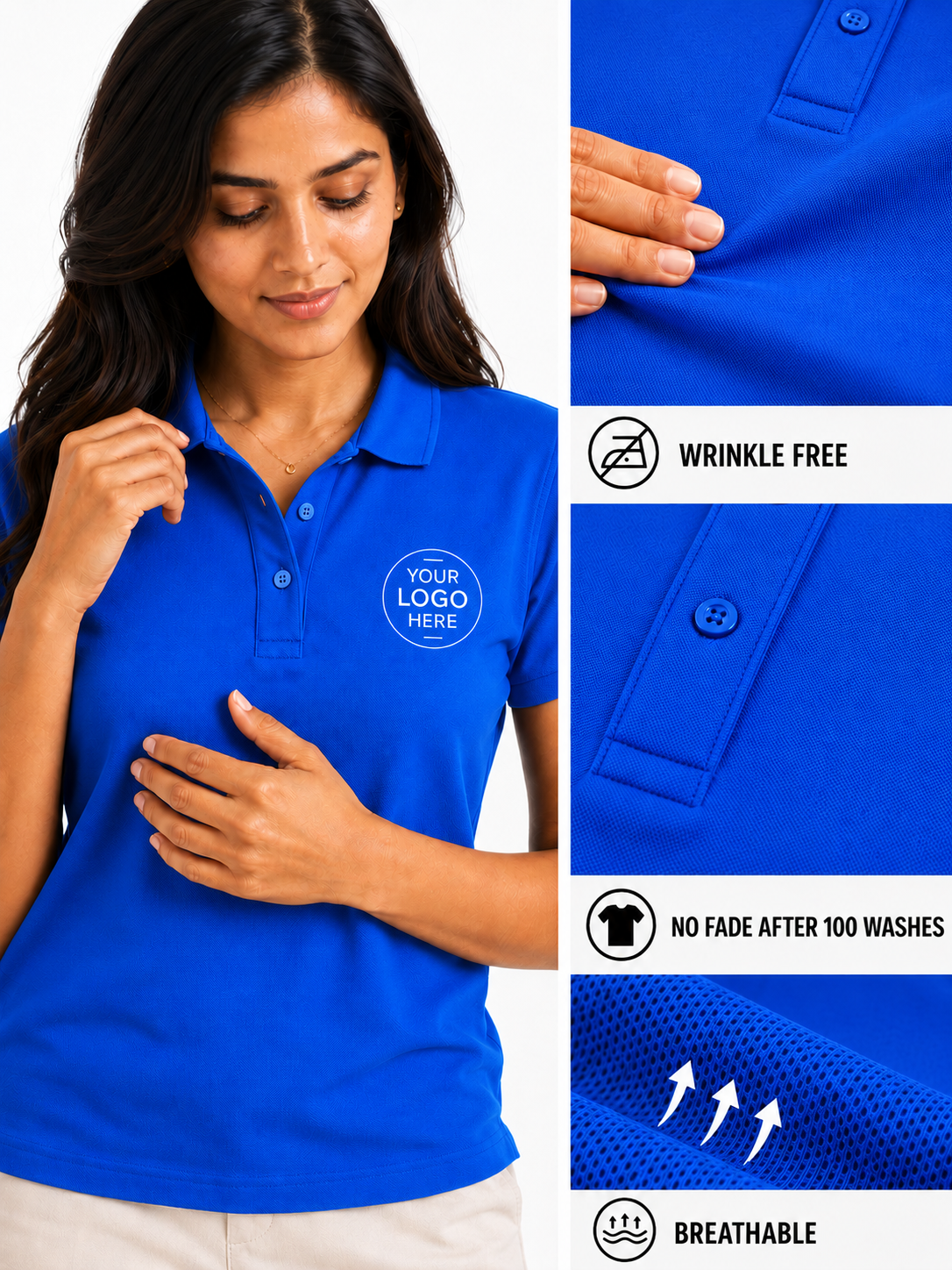 HexaKnit Honeycomb Polo T-Shirt