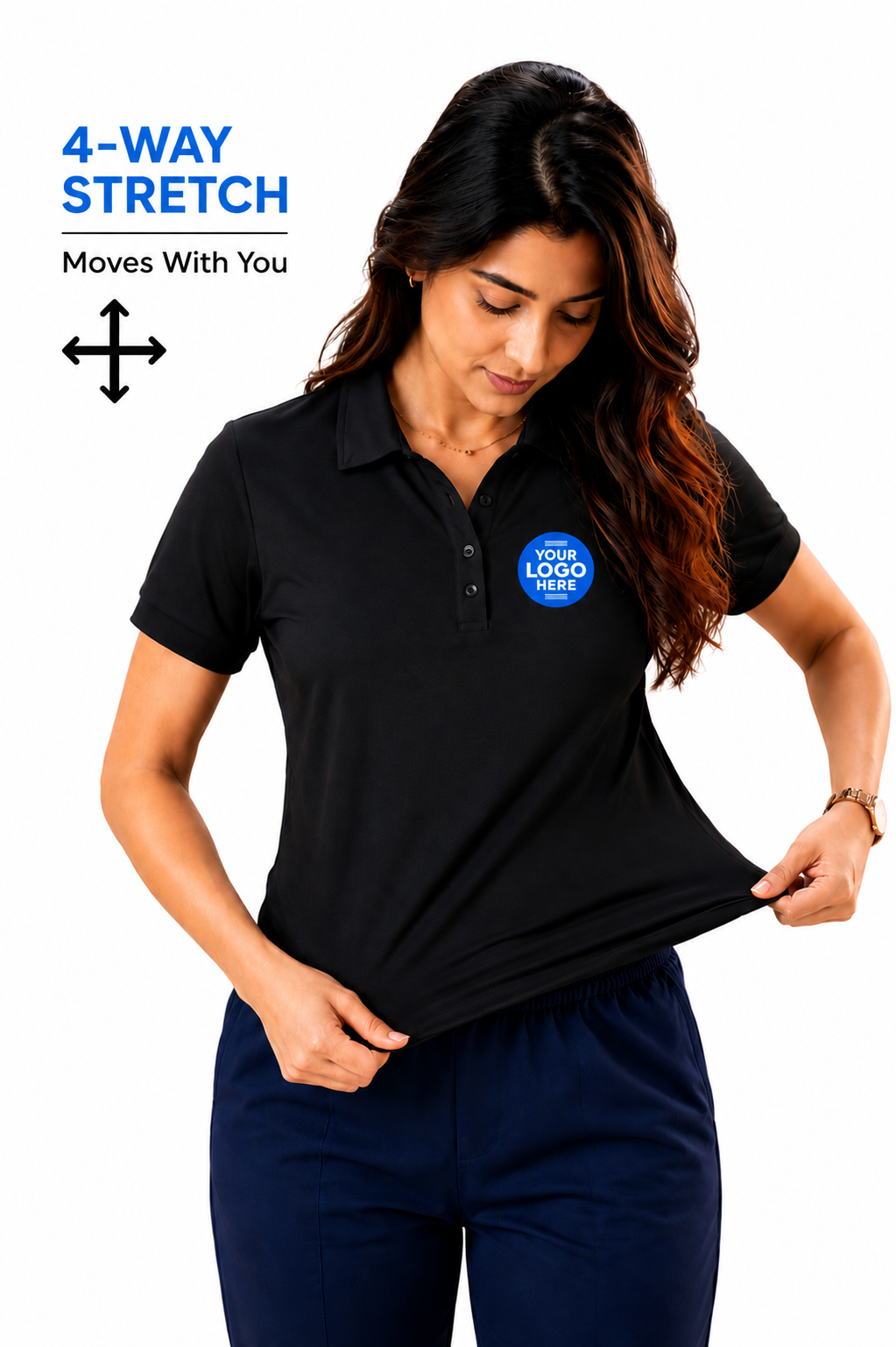 Smart Poly-Cotton Uniform Polo