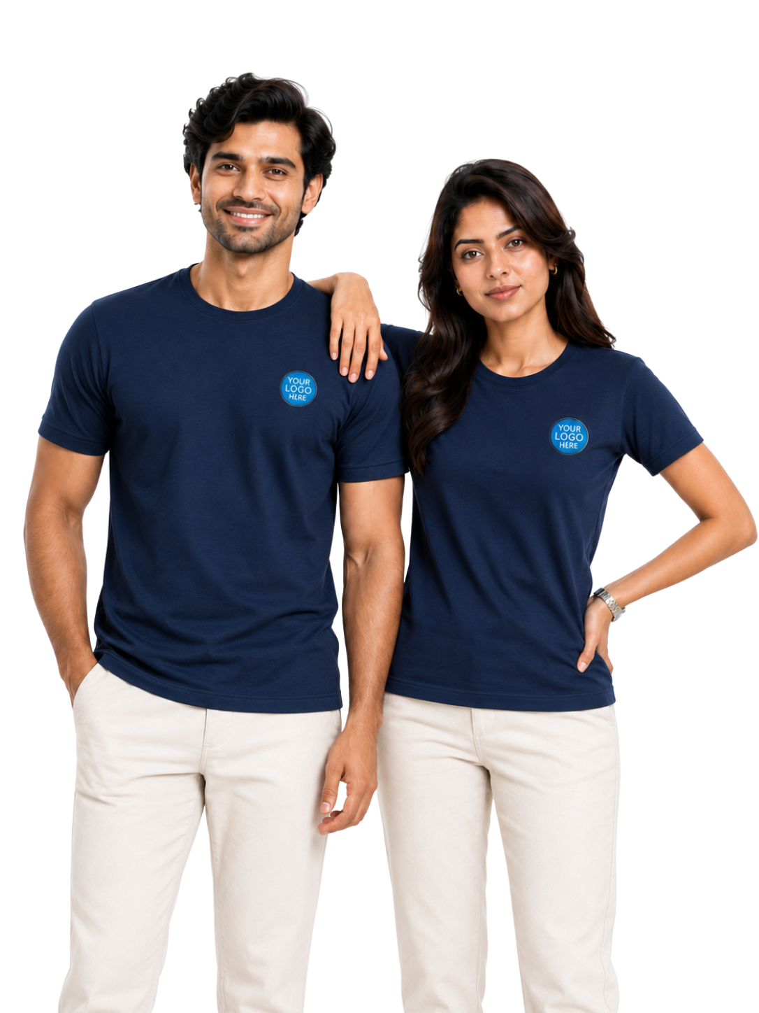 100% Cotton Round Neck T-Shirt